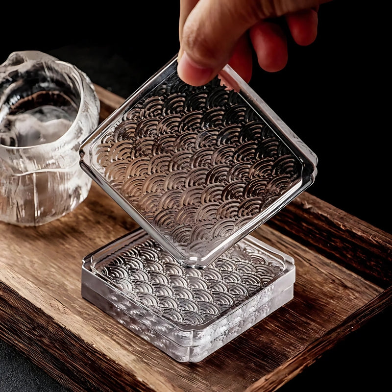 Yakuza Glass Coasters, Sea Wave Style