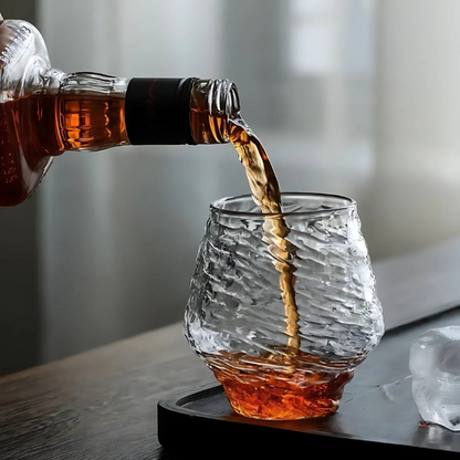 Japanese Whiskey Glass - Edo Kirko Wave