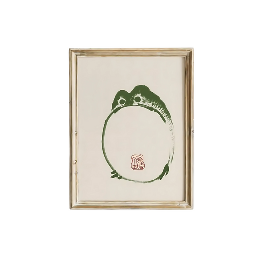 Zen Frog Poster