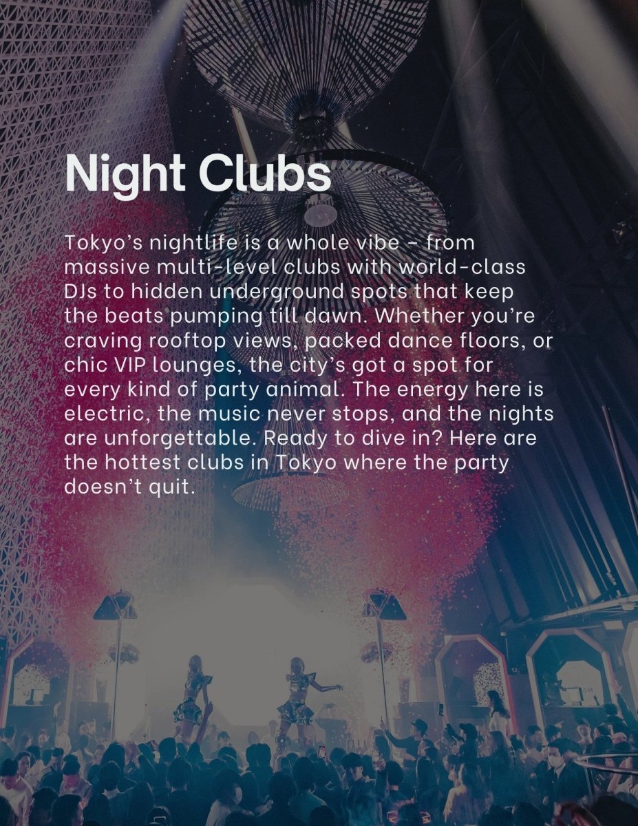 Tokyo Nightlife Guide