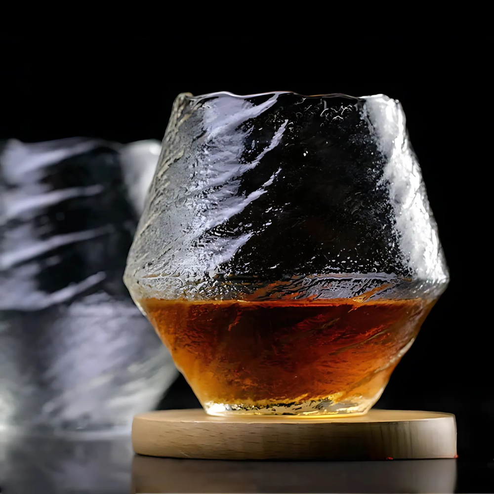 Japanese Whiskey Glass - Edo Kirko Wave