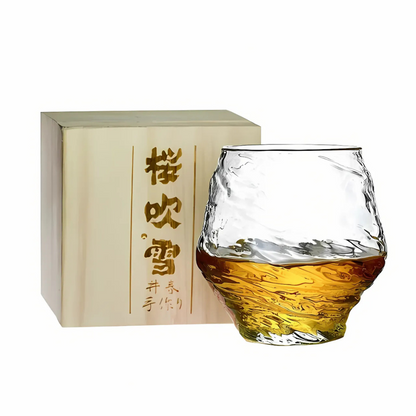 Japanese Whiskey Glass - Edo Kirko Wave