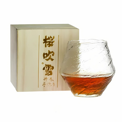 Japanese Whiskey Glass - Edo Kirko Wave