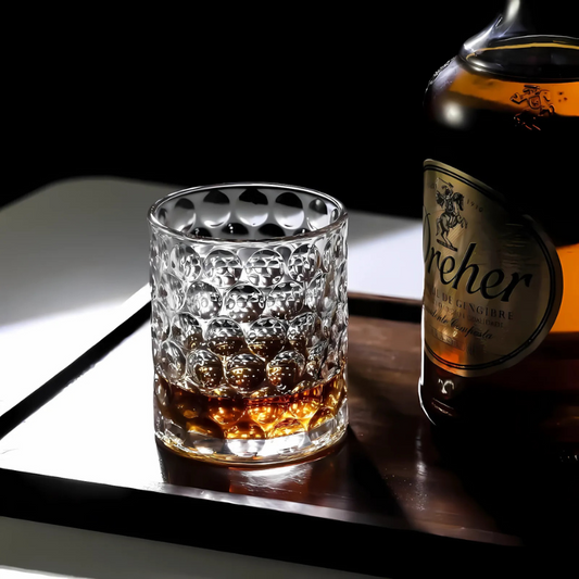 Luxurious handcrafted Japanese whiskey glass for Hibiki Japanese whiskey